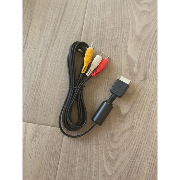 Sony PlayStation AV Cable RCA Composite Video & Audio Adapter For PS1 PS2 PS3 - Picture 1 of 2